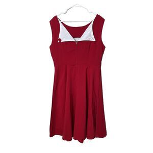 Tatyana Plus Size 4XL 4X Red Megan Circle Dress Stretch Pin Up New NWT